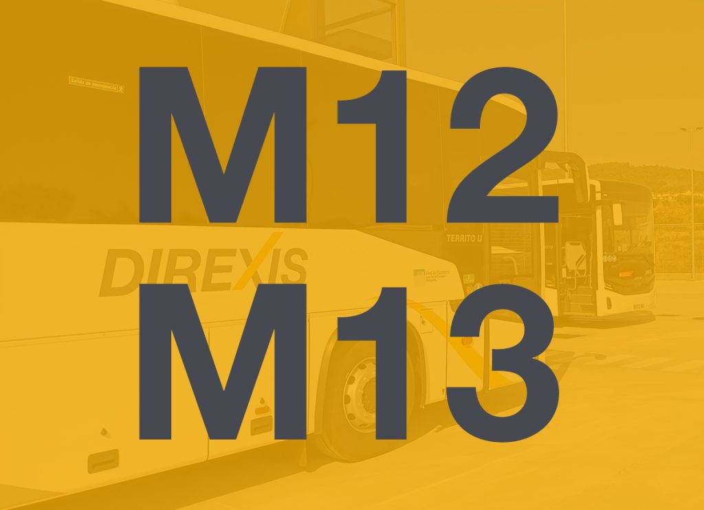 Ampliació i millores del servei de les línies M12 i M13 a partir del 7 de setembre